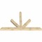 Ekena Millwork Saratoga Rough Sawn Timber Gable Bracket, Douglas Fir, 108"W x 68"H x 6"D x 6"F, 15/12 Pitch GBW108X68X0606SAR00RDF - alternate 3